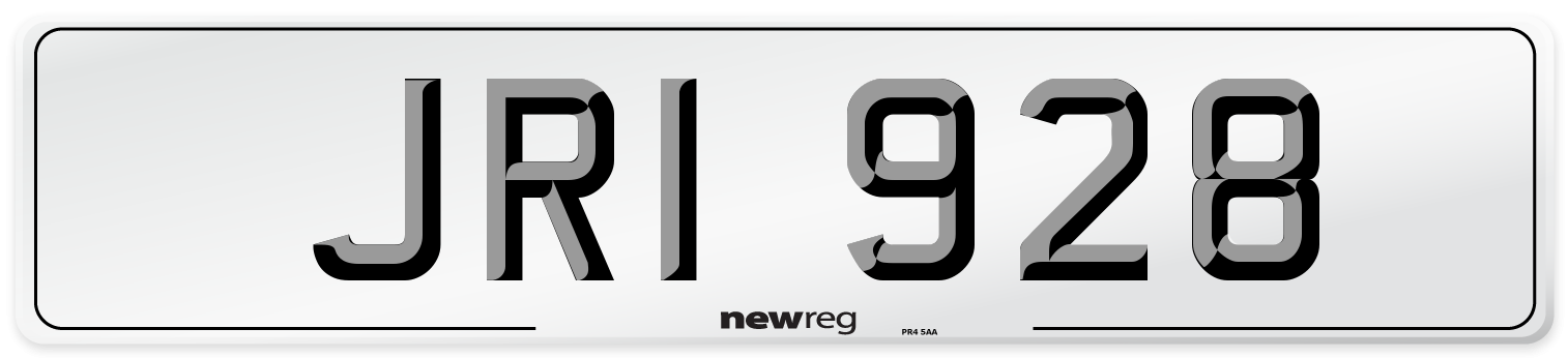 JRI 928 Number Plate from New Reg